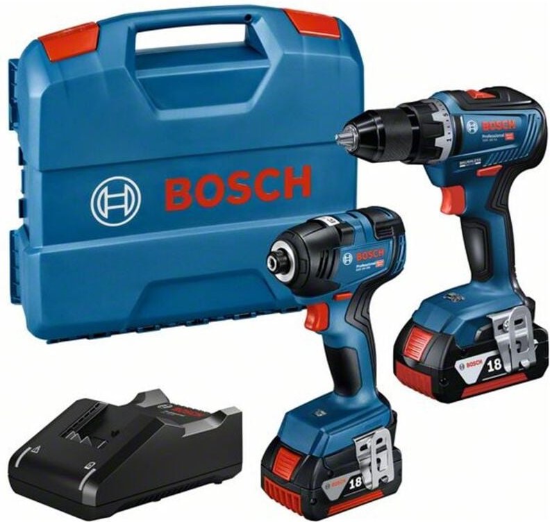 Bosch - Maschinen-Set Combo Kit gdr 18V-200 + gsr 18V-55 2x4,0 Ah im L-Case