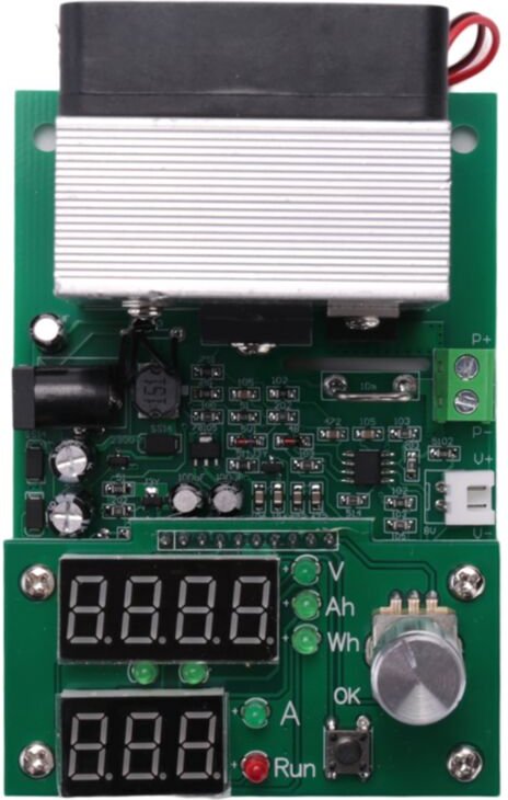 60W Konstantstrom Elektronisches Lastmodul Entladung BatteriekapazitäT Tester Board 9.99A 30V