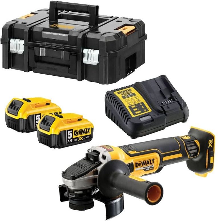 Dewalt - Schleifmaschine 18V xr Ø125mm (2x5,0 Ah) in tstak DCG405P2