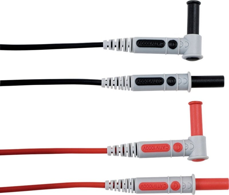 Messleitungs-Set 4 mm Sicherheits-Stecker 4 mm Sicherheits-Buchse 1.5 m Rot, Schwarz - Chauvin Arnoux