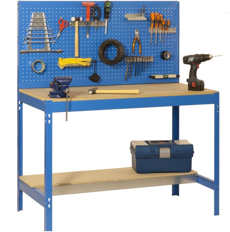 SimonRack - Werkbank 1440x1200x600mm Belastung 600 kg - BT-2 1200 Blau