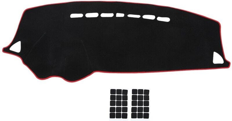 Thumbnail - Woosien - Armaturenbrett-Abdeckung für 2010 2011 2012–2016 Dashmat Dash Mat Shade Cover Teppich Autozubehör (schwarz + r...