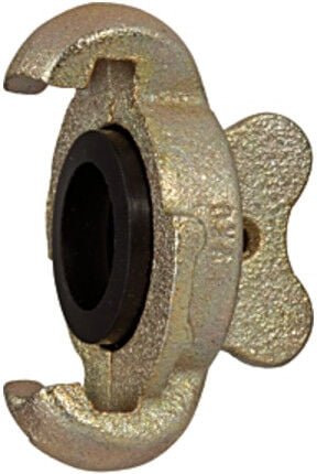 Riegler - Blindkupplung, Temperguss verzinkt und gelb passiviert