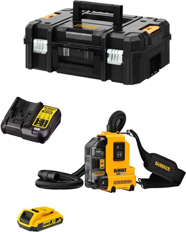 Staubsauger DeWALT DWH161D1T-7 (1 x 2,0 Ah + DCB107 + TSTAK II)