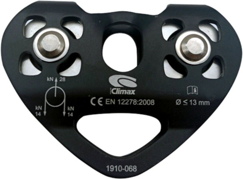 Doppelseilrolle bis 13 mm Durchmesser