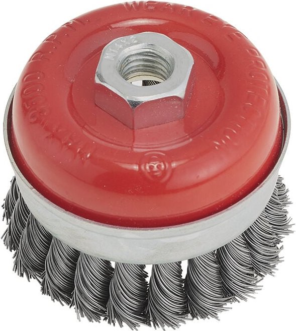 Gedrehte Drahtbuerste Tasse 80 mm m14 fuer Schleifer