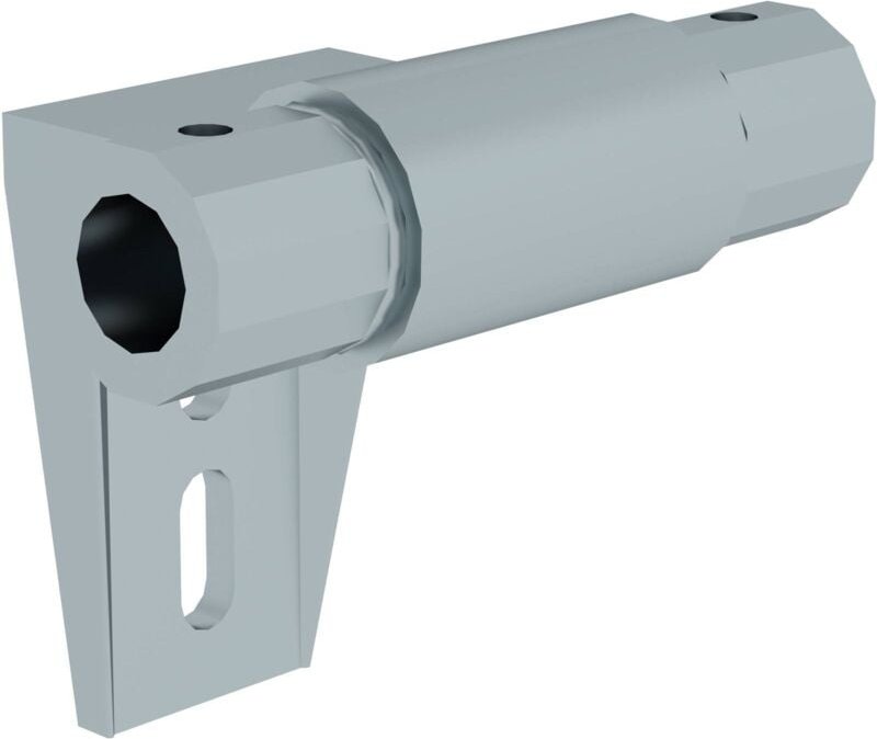 Günzburger Steigtechnik Schienenanlage für Regalleiter Zwischenhalter mit Bohrungen - 030310