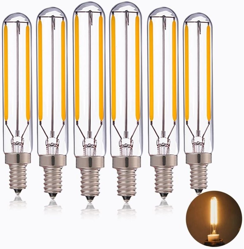 Kcvv - w röhrenförmige LED-Glühbirne, T20/T6 Edison led, lange Pendelleuchte, 20-W-Ersatz für Glühlampen, Warmweiß 2700 ...