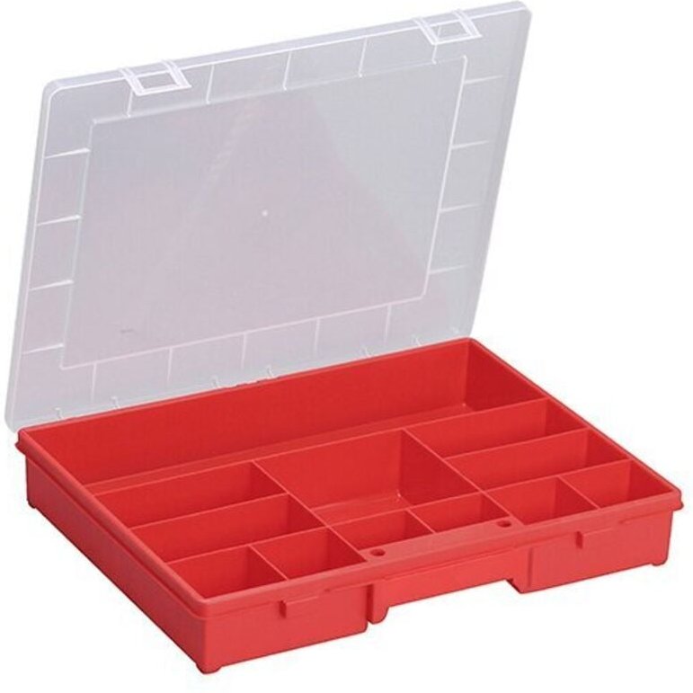Sortimentskasten EuroPlus Basic 37/12 rot/transparent Aufbewahrung - Allit