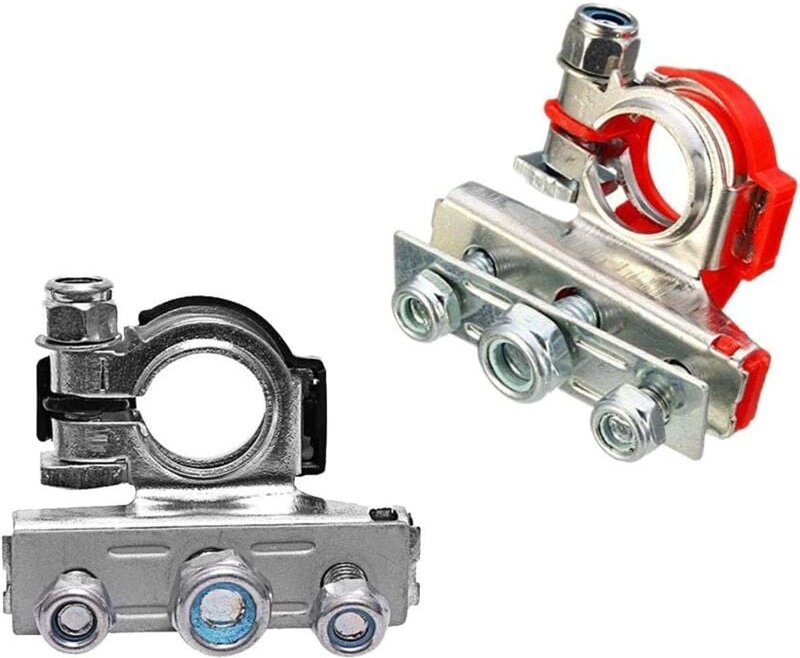 Autobatterieklemme, Batterieklemme, Batteriepfahlkopf, Hobby-Batterieklemmen, Anschlüsse für Auto, universeller positive...