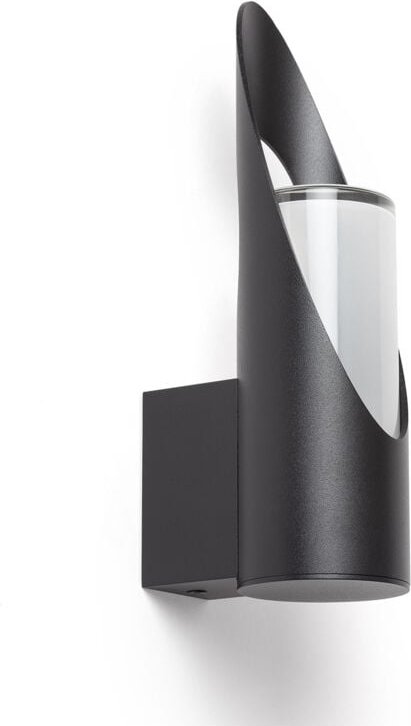 Wandleuchte Außen Aluminium Oblong Schwarz