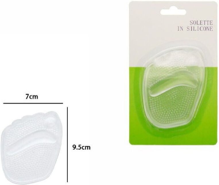 Trade Shop - PAAR WEICHE SILIKONGEL-EINLEGESOHLEN PFLEGESCHUTZ EINLEGESOHLE 9,5X7CM 67286 -