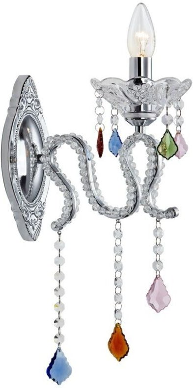 Markslojd - caramel - 1 Licht Kristall Wandkerzenlampe Chrom, E14