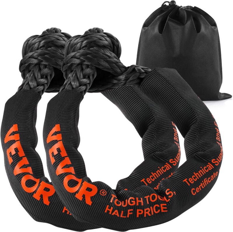 Synthetischer weicher Schäkel, 1/2' x 22' (2er-Pack) 44092 lbs (20 Tonnen) Bruchfestigkeit Bergungs-Abschleppschäkel mit...