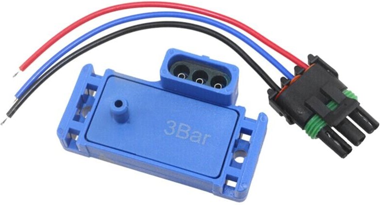 Tlily - 12223861 16040749 12219935 für 3Bar 3 Bar Manifold Map Sensor Boost Turbo mit Zopf Stecker Kabel