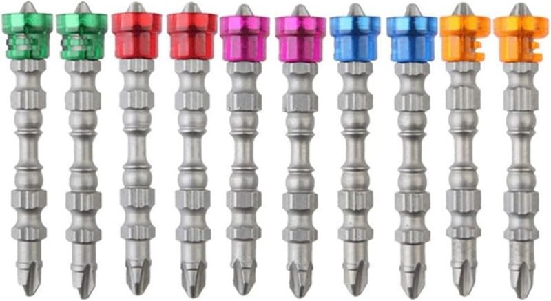 Magnetischer Einsatzhalter für Doppelkopf-Schraubendreher, elektrischer Schraubendreher, 1/4 Zoll Bits, 65 mm, rutschfes...