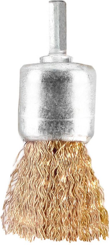 Vermessingte Stahlbürste 25 mm Bürste. 1/4'.