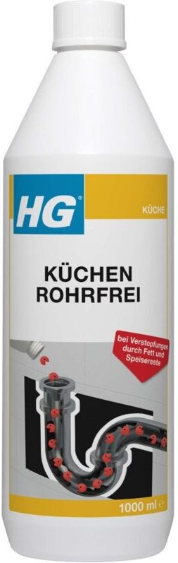 HG Küchen Rohrfrei 1 L Abflussreiniger Rohrreiniger