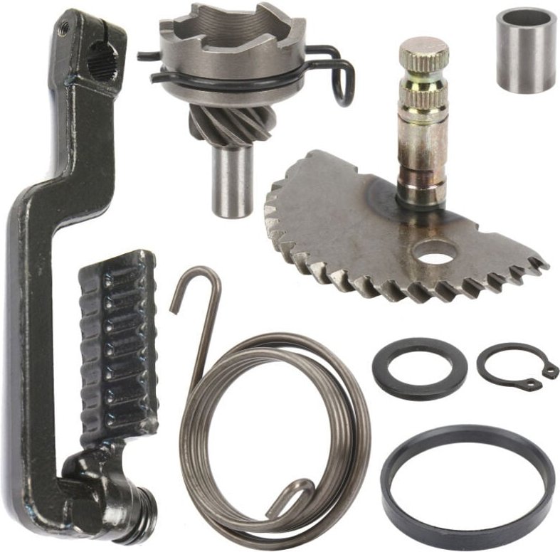 Gilt für Kick Shaft Assembly Starter Gear Motor für 4-Takt-Scooter Gy6 50Cc 60Cc 80Cc