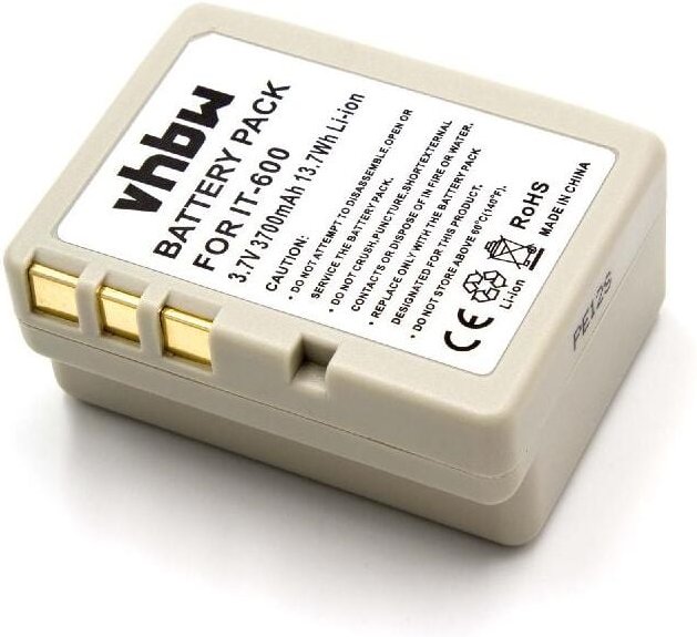 Vhbw - Akku kompatibel mit Casio IT-G500 Barcodescanner pos (3700mAh, 3,7V, Li-Ion)