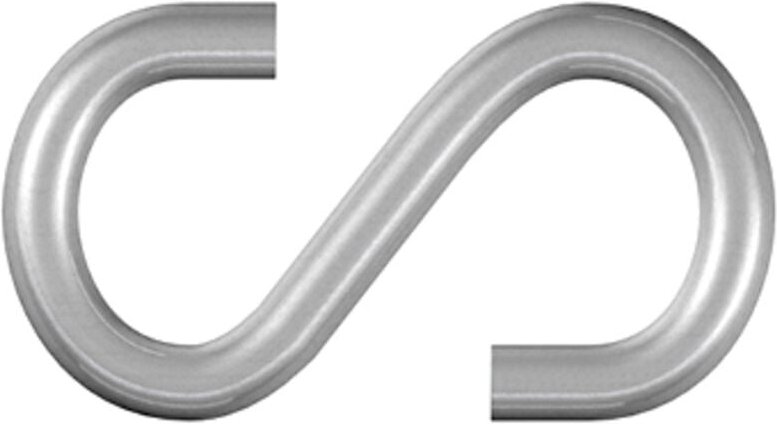 Dörner+helmer - 4810074 S-Haken ø 4 mm verzinkt 32 mm Stahl galvanisch verzinkt 20 St.