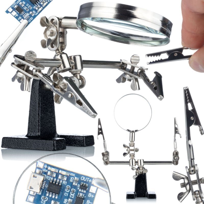 Dritte Hand mit Beute – Montagehalterung zum Löten