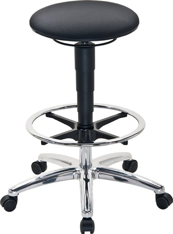 FP - interstuhl Drehhocker Sitz-Stop-Rollen + Fußring - 9469SP01-525-807