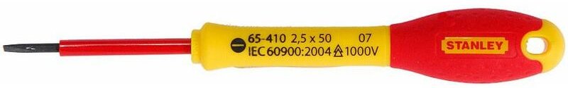 Stanley - Schraubendreher für Elektriker, isoliert 1000 v 2,5x50 mm fatmax - 1-65-410