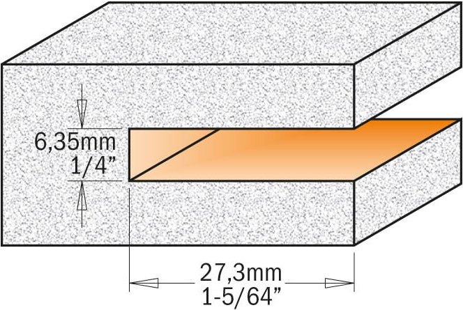 822.033.11b Hartmetall-Schlitzfräser Z4 S=12,7x70 D=92x6,35x82 Re