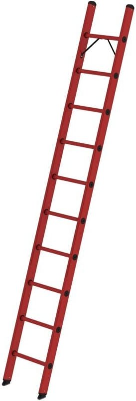 Günzburger Steigtechnik Sprossen-Anlegeleiter GFK ohne Traverse 10 Sprossen - 036010