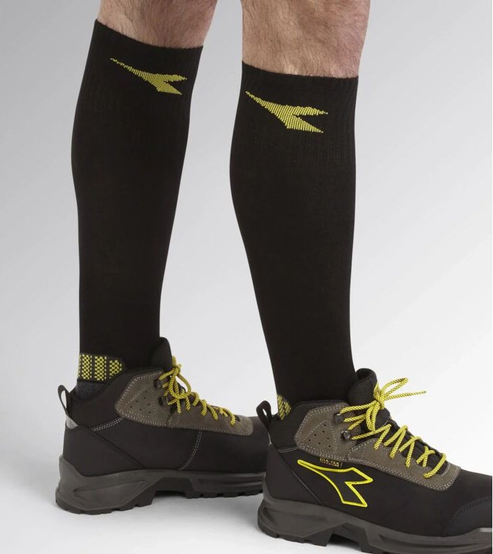 Utility Diadora Baumwolle Wintersocken Schwarz Dark Gull Grey M