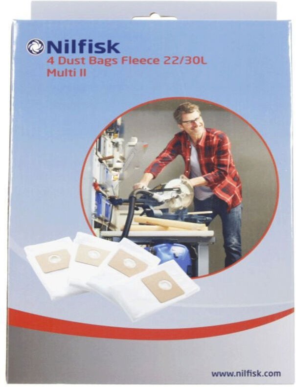 Ersatzteil - 4 Beutel für Multi ii 22/ Multi ii 30 - Nilfisk