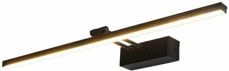 Warmweiße LED-Wandleuchte für Badezimmer, 10 W, 3200 K, moderne Innenleuchte, schwarze Badezimmerlampe, 50 cm