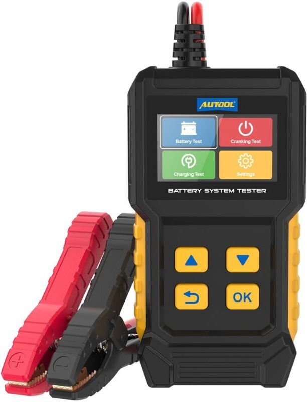 Autobatterietester, 12/24-V-Batterietester, 30–2000 CCA, Start- und Ladetests, Lichtmaschinentester, digitaler Batteriea...