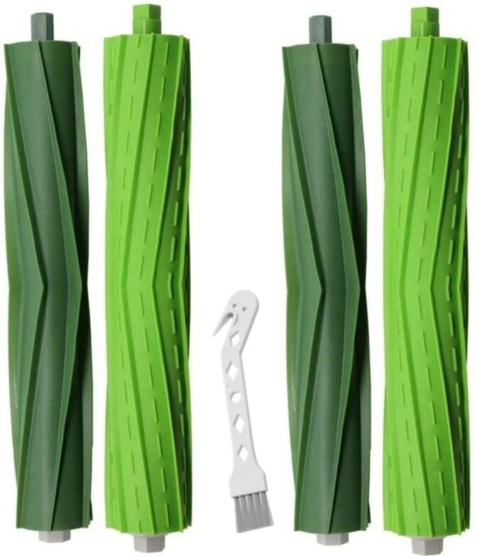 2 SäTze ZubehöR Gummi Walzen BüRste Rollen für I3 I3+ I6+ I7 I7+ I8+ Plus E5 E6 E7 Vakuum Staubsauger Reinigung Teile