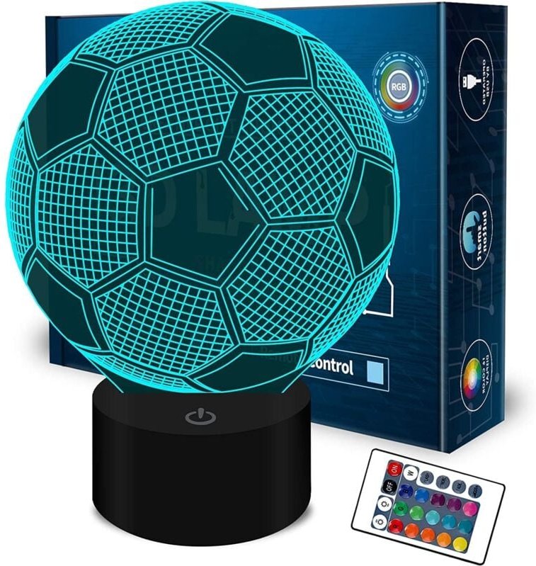 Thumbnail - 3D-Lampe mit optischer Täuschung, Nachtlicht für Kinderzimmer, Nachttisch, Geburtstagsgeschenk für Mädchen und Sohn, kre...