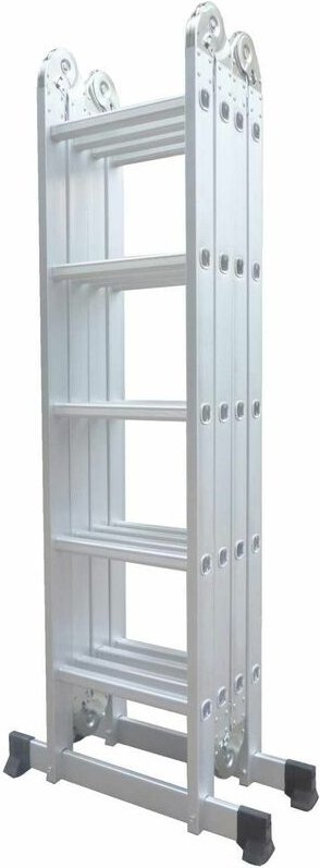 DLM105 Aluminium Multifunktionsleiter, Klappleiter, Gerüst 5.92m, 20 Stiegen - Varan Motors