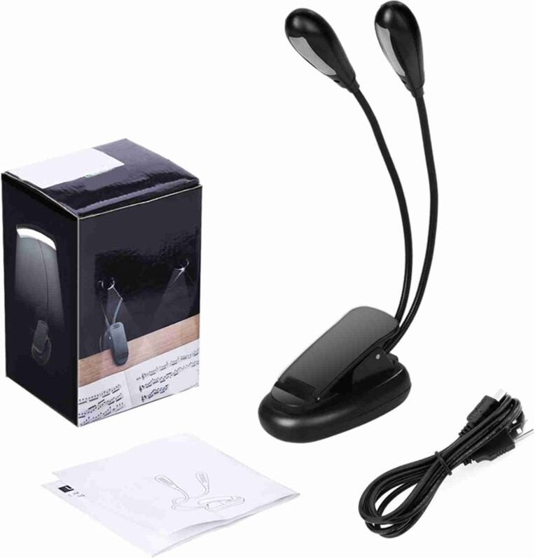 Eosnow Lesen Sie Licht, led -usb -Lampe wiederaufladbare leichte flexible Clip -Schreibtisch für robustes Studentenbüro