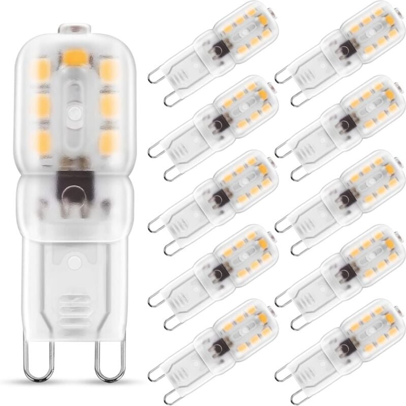 Thumbnail - Beijiyi - 2 w G9 Warmweiß 3000 k, LED-Glühbirne, entspricht 25 w Halogenlampe, 230 v ac, 180 lm, 360° breite Strahlen, G...