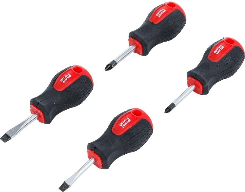 Bgs Technic - Vergaser-Schraubendreher-Satz Schlitz / Kreuzschlitz pz Klingenlänge 40 mm 4-tlg.