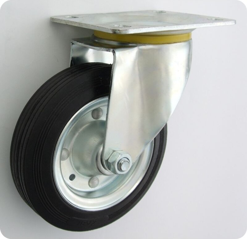 Metall-Gummi-Rad 160mm Drehgehäuse 42 - Kl160 Skr