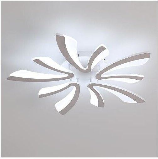 Designer Deckenleuchte v, Acryl, Schwarz, 5-flammig, weißes Licht, 50W, 220V - Goeco