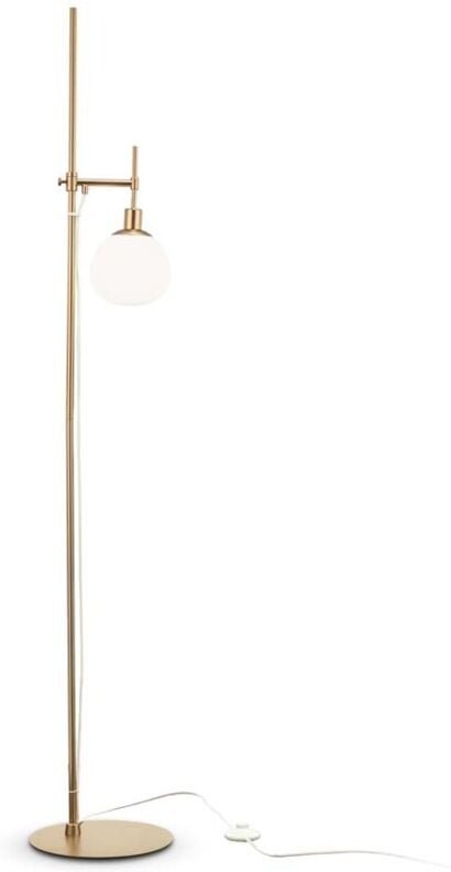 Stehlampe Stehleuchte Standleuchte Beistellleuchte Wohnzimmerlampe Metall Glas