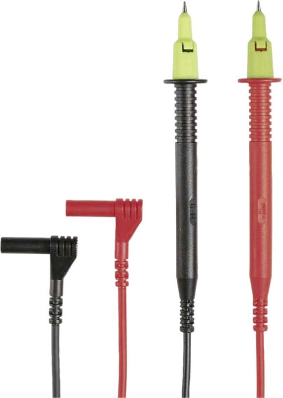 KS17-2 Sicherheits-Messleitungs-Set Prüfspitze 4 mm-Stecker 130.00 cm Schwarz, Rot - Gossen Metrawatt