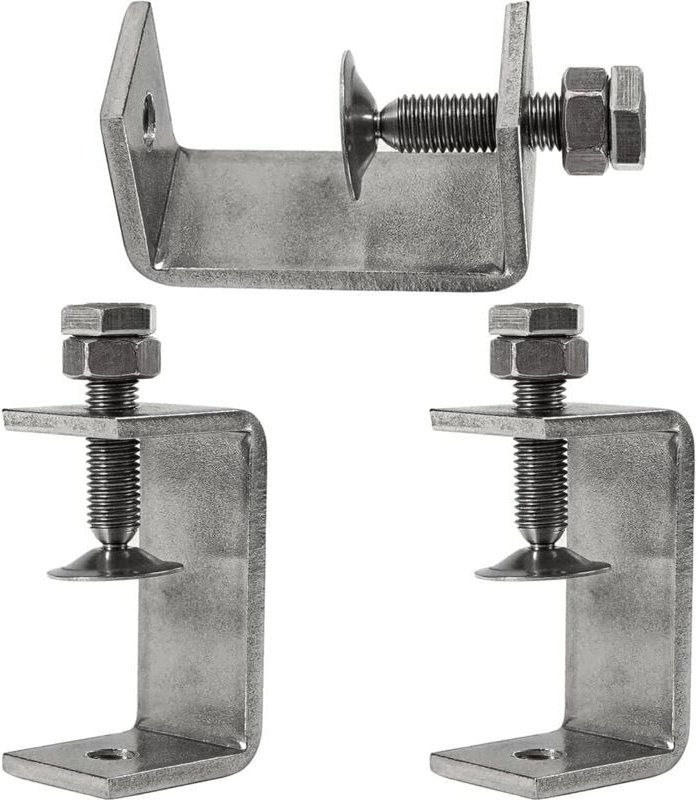 3 Stück 65 mm robuste C-Klemmen aus 304er Edelstahl, für Klemmen, Spanner, Holzbearbeitungswerkzeuge, Heimwerker- und Au...