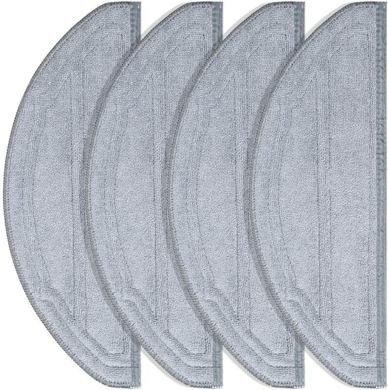 Reinigungszubehör Mikrofasertücher für Roborock Q10 S5/Q10 S5+/Q10 X5/Q10 X5+/Q10 VF/Q10 VF+/Q10V/Q10V+ - 4 Stück