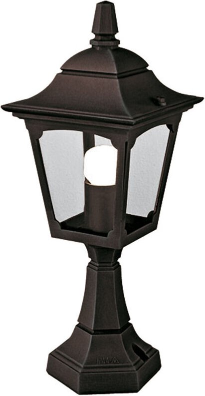Elstead - Chapel Mini - 1 leichte Außenpodestlaterne schwarz IP44, E27