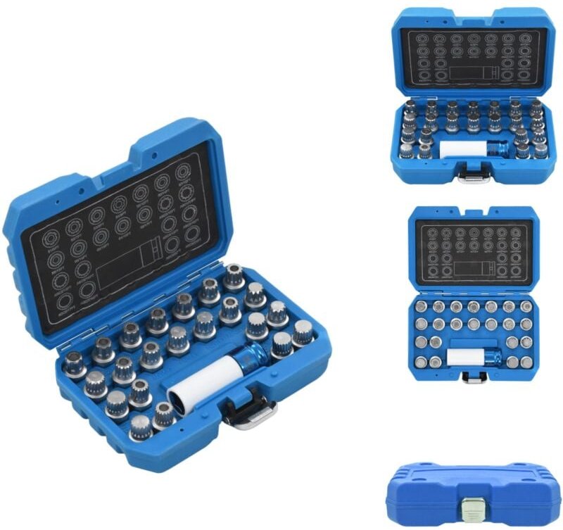 23-tlg. Felgenschloss-Demontagewerkzeug-Set für VAG - Felgenschloss Demontieren - VAG Fahrzeug - Werkzeug Satz - Radsich...