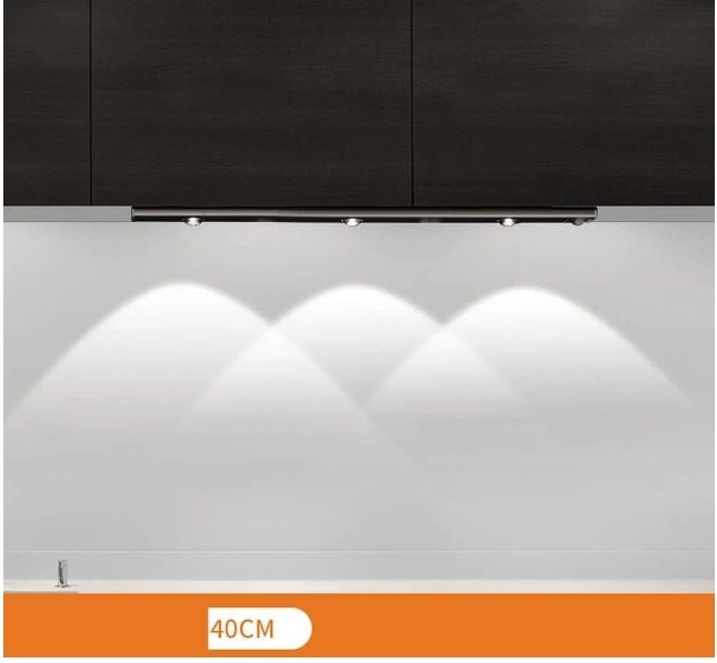 Kabelloser LED-Strahler mit Bewegungsmelder, wiederaufladbare intelligente Küchenlampe, magnetische Hintergrundbeleuchtu...