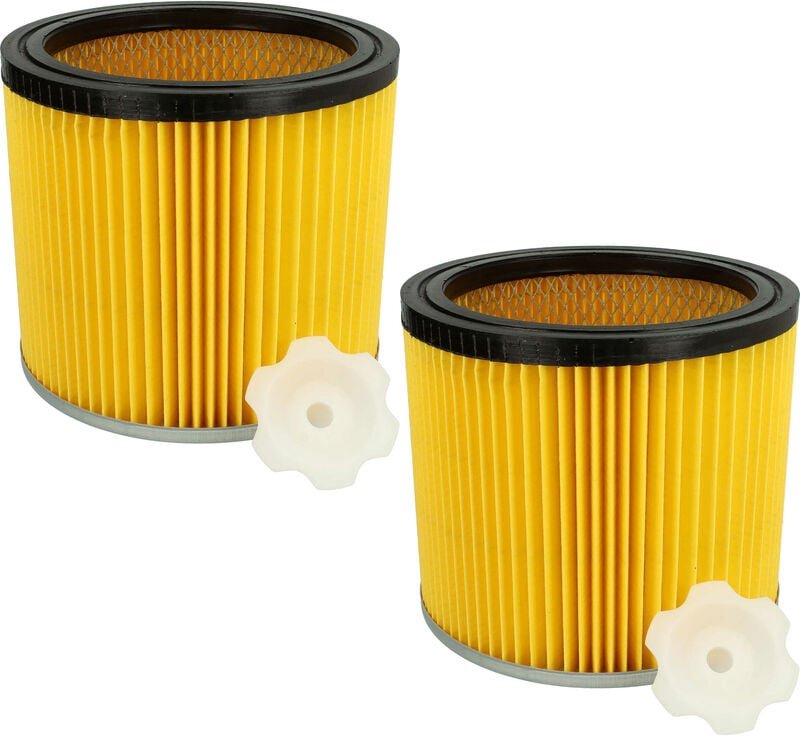 Filterset 2x Faltenfilter kompatibel mit Bosch gas 12-30 f Professional, pas 1000, pas 11-25,PAS 11-25 f, pas 12-50 f St...